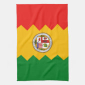 Küchentuch mit Flag von Los Angeles, USA. (Vertikal)