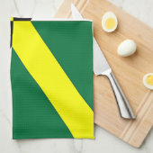 Küchentuch mit Flag von Monterey City, USA. (Viertel Falte)