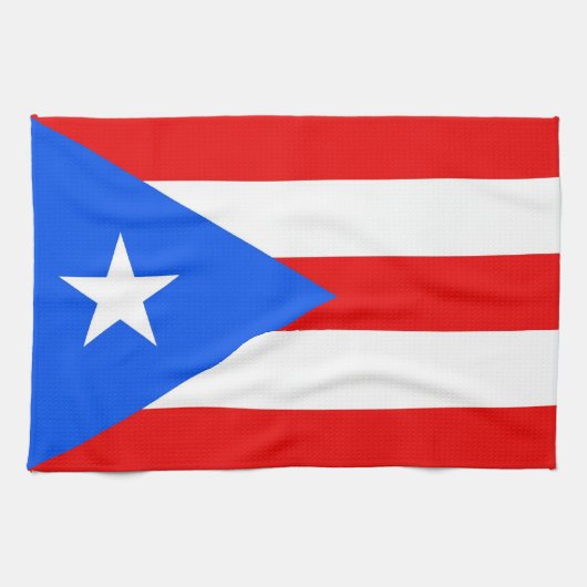 Küchentuch mit Flag von Puerto Rico, USA. (Horizontal)