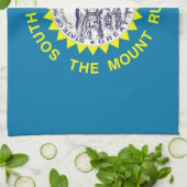 Küchentuch mit Flag von South Dakota, USA. (Gefaltet)