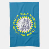 Küchentuch mit Flag von South Dakota, USA. (Vertikal)