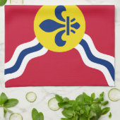 Küchentuch mit Flag von St. Louis (Gefaltet)