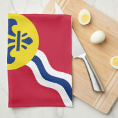 Küchentuch mit Flag von St. Louis (Viertel Falte)