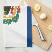 Küchentuch mit Flag von West Virginia, USA. (Viertel Falte)