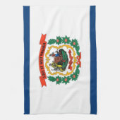 Küchentuch mit Flag von West Virginia, USA. (Vertikal)
