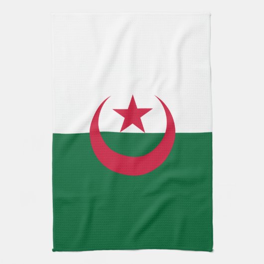 Küchentuch mit Flagge Algeriens (Vertikal)