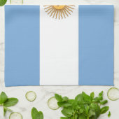 Küchentuch mit Flagge Argentiniens (Gefaltet)