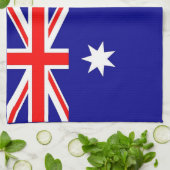 Küchentuch mit Flagge Australiens (Gefaltet)