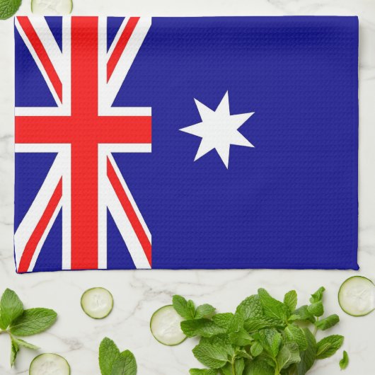 Küchentuch mit Flagge Australiens (Gefaltet)