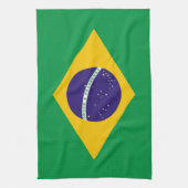 Küchentuch mit Flagge Brasiliens (Vertikal)