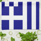 Küchentuch mit Flagge Griechenlands (Gefaltet)