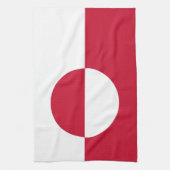 Küchentuch mit Flagge Grönlands (Vertikal)