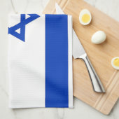 Küchentuch mit Flagge Israels (Viertel Falte)