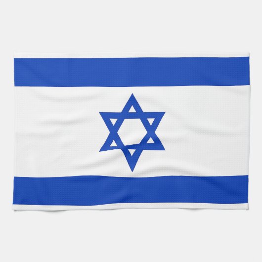 Küchentuch mit Flagge Israels (Horizontal)