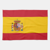Küchentuch mit Flagge Spaniens (Horizontal)
