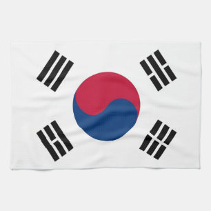 Küchentuch mit Flagge Südkoreas