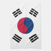 Küchentuch mit Flagge Südkoreas (Vertikal)
