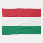 Küchentuch mit Flagge Ungarns (Horizontal)