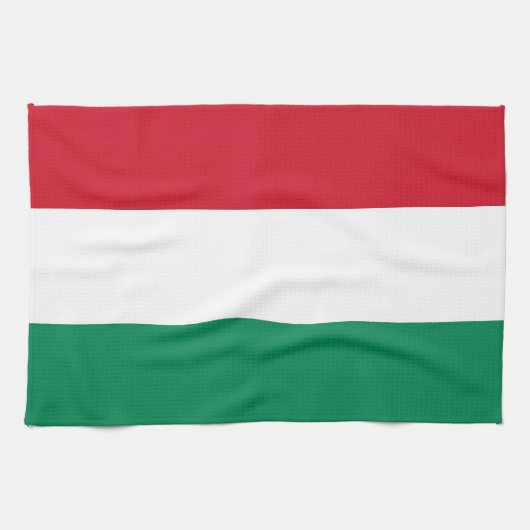 Küchentuch mit Flagge Ungarns (Horizontal)