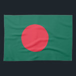 Küchentuch mit Flagge von Bangladesch<br><div class="desc">Fügen Sie Ihrer Küche eine Touch Bangladesch Stolz mit unserem exklusiven Küchentuch mit der Flagge Bangladeschs hinzu! Dieses Küchentuch, das mit viel Liebe zum Detail gestaltet wurde, ist mehr als nur ein praktisches Stück; es ist eine Feier des bangladeschischen Erbes und des Nationalstolzes. Das lebendige Design zeigt die berühmte Flagge...</div>