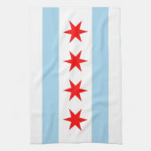 Küchentuch mit Flagge von Chicago, Illinois (Vertikal)