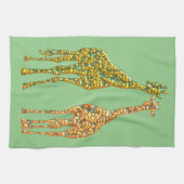 Küchentuch mit Giraffe - Ihre Farbe (Horizontal)
