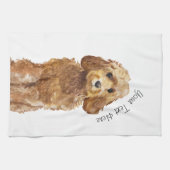 Küchentuch mit Golden Honey Cockapoo (Horizontal)