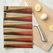 Küchentuch mit goldenen Rohren (Viertel Falte)