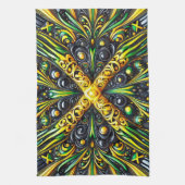 Küchentuch mit jamaikanischen Farben Design (Vertikal)