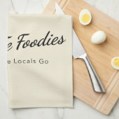 Küchentuch mit Santa Fe Foodies Logo (Viertel Falte)