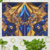 Küchentuch mit Schweden Farben Design (Gefaltet)