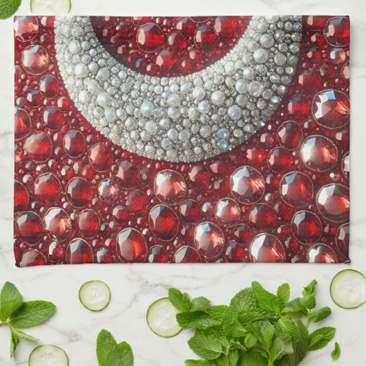 Küchentuch mit Türkischen Farben Design (Gefaltet)