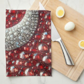 Küchentuch mit Türkischen Farben Design (Viertel Falte)