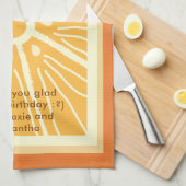 Küchentuch "Orange" (Viertel Falte)