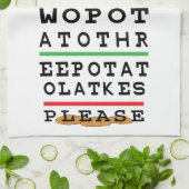 Küchentuch personalisieren Latkes Augendiagramm (Gefaltet)