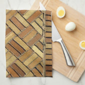Küchentuch - Ziegelmuster (Viertel Falte)