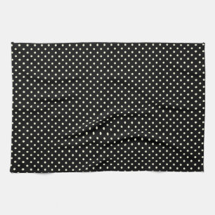Küchentücher 16x24 Dots Schwarze Creme