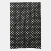 Küchentücher 16x24 Dots Schwarze Creme (Vertikal)