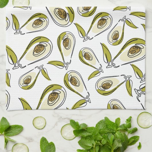 Küchentücher Avocado (Gefaltet)