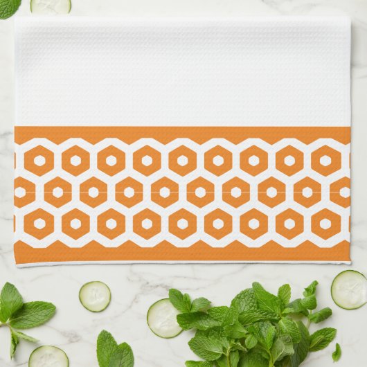 Küchentücher - Bands von Hexagons (Gefaltet)