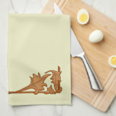 Küchentücher - Blätter aus Schmiedeeisen (Viertel Falte)