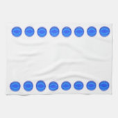 Küchentücher - blaue Punkte (Horizontal)