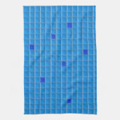 Küchentücher - Blaues Square Mosaik (Vertikal)