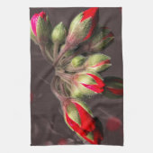 Küchentücher blühen rot und dunkel (Vertikal)