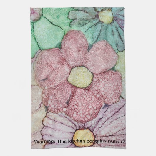 Küchentücher "Blume/Alkoholtinten" (Vertikal)