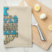 Küchentücher "Chanukah/Dreidel Play, Gold/Blue" (Viertel Falte)