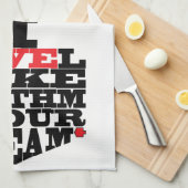 Küchentücher "Chanukah/I Liebe Latkes" (Viertel Falte)