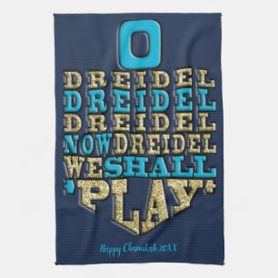 Küchentücher "Chanukah/O Dreidel Dreidel.."