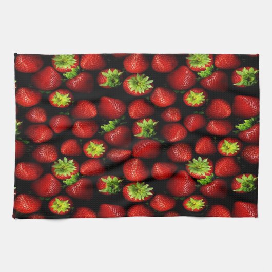 Küchentücher/Erdbeeren Geschirrtuch (Horizontal)