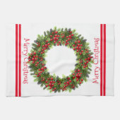 Küchentücher frohe Weihnachten Berry Wreath (Horizontal)